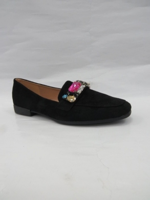 Mokasyny damskie na płaskim (36-41) 3689 BLACK