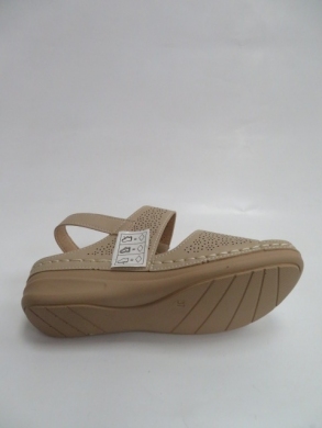 Sandały damskie na koturnie (36-41) 9110 BEIGE