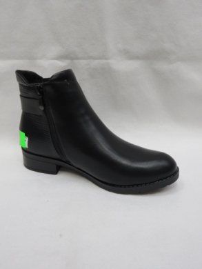 Botki damskie ocieplane na płaskim (36-41) SG-571 BLACK