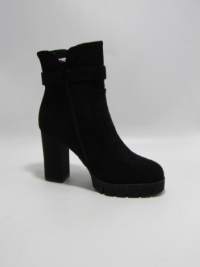 Botki damskie ocieplane na obcasie (36-41) AXHX-19 BLACK