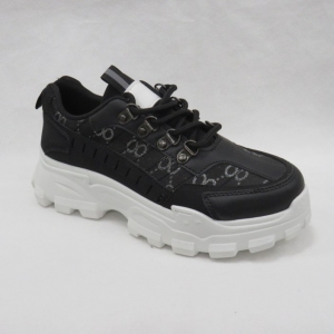 Buty sportowe damskie na płaskim (36-41) 2221 BLACK