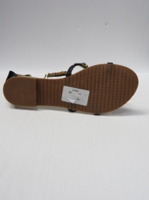 Sandały damskie na płaskim (36-41) D6525 BLACK