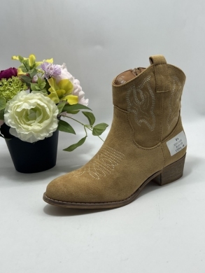 Botki damskie na obcasie (36-41) 8210 CAMEL