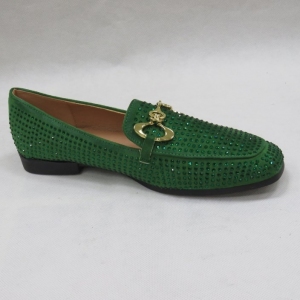 Mokasyny damskie na płaskim (36-41) 3670 GREEN