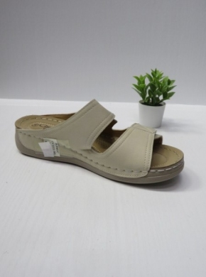 Klapki damskie na koturnie (36-42) CC2222 BEIGE
