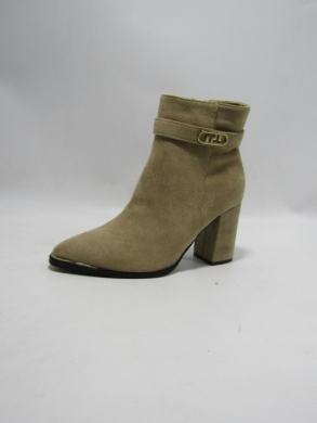 Botki damskie ocieplane na obcasie (36-41) 0-1065 KHAKI