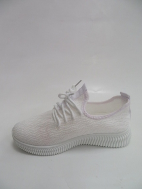 Buty sportowe damskie na płaskim (36-41) J2201 WHITE
