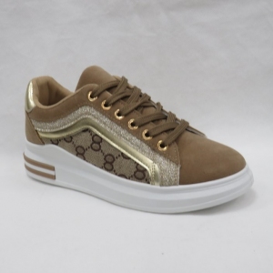 Buty sportowe damskie na płaskim (36-41) 2000-3 KHAKI