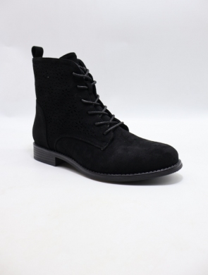 Botki damskie na płaskim (36-41) H202-1 BLACK