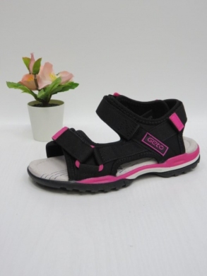 Sandały dziewczęce (31-36) A168 BLACK/PEACH