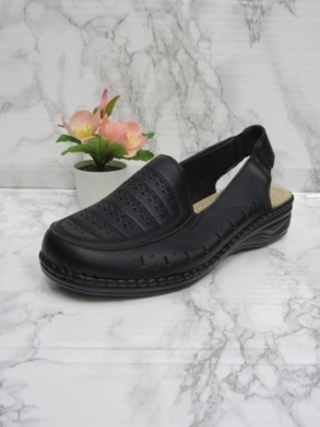 Sandały damskie na koturnie (36-41) J19-13 BLACK