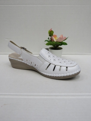 Sandały damskie na koturnie (36-42) F2202 WHITE