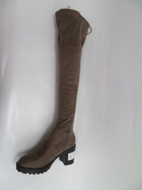 Kozaki damskie jesienne na obcasie (36-41) 8020-2 KHAKI