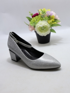 Czółenki damskie na obcasie (36-41) XCM-01 SILVER