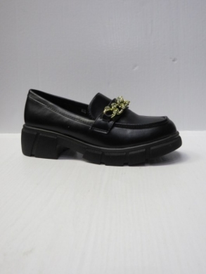 Mokasyny damskie na koturnie (36-41) HXL-2 BLACK