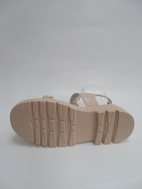 Sandały damskie na koturnie (36-41) K72 BEIGE