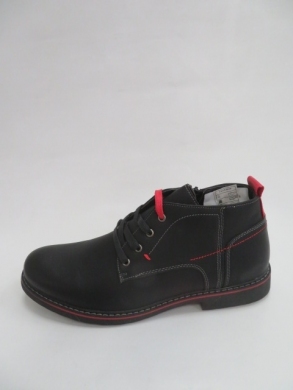 Botki męskie ocieplane (41-46) 920 BLACK/RED