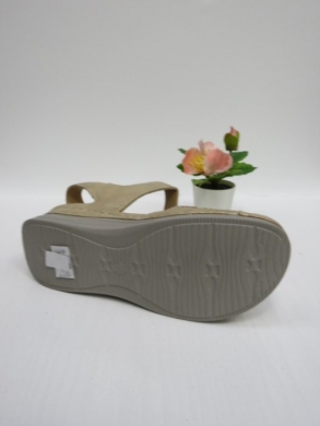 Sandały damskie na koturnie (36-41) HU504 KHAKI