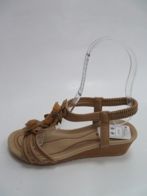 Sandały Damskie na koturnie (36-41) DF-27 CAMEL