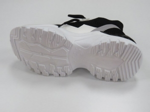 Buty sportowe damskie na płaskim (36-41) 2201A BLACK