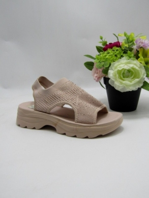 Sandały damskie na koturnie (36-41) W140 PINK