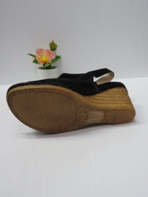 Sandały damskie na koturnie (36-41) 7AA225 BLACK