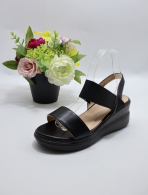 Sandały damskie na koturnie (36-41) B-121 BLACK