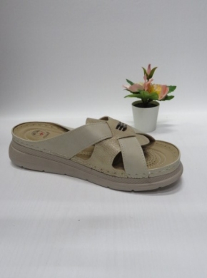 Klapki damskie na koturnie (39-43) DT21-2 BEIGE