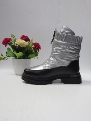 Śniegowce dziewczęce (32-37) A305 BLACK/SILVER