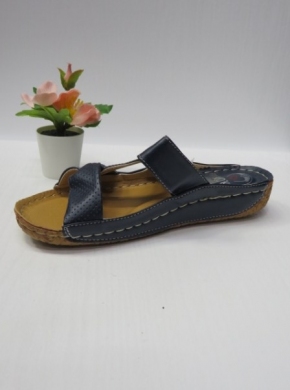 Klapki damskie na koturnie (36-41) 12699-1 NAVY