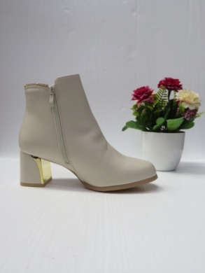 Botki damskie ocieplane na obcasie (36-41) 785-1 BEIGE