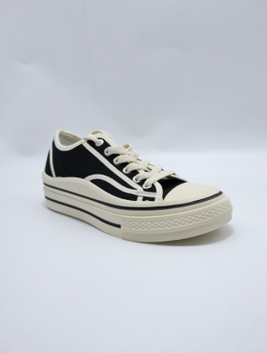 Trampki damskie na płaskim (36-40) AB1753 BLACK