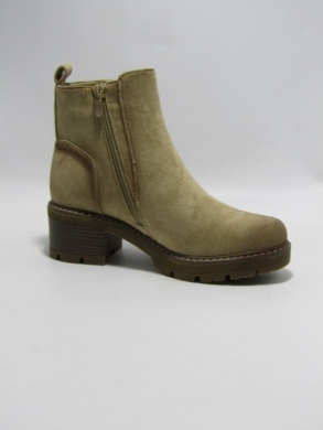 Botki damskie ocieplane na obcasie (36-41) SA3116-13 KHAKI