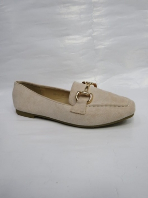 Mokasyny damskie na płaskim (36-41) 88-12 BEIGE