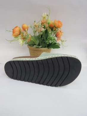 Klapki damskie na koturnie (36-41) 055-137 GREEN