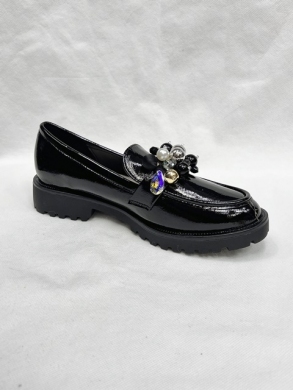 Mokasyny damskie na płaskim (36-41) 631 BLACK