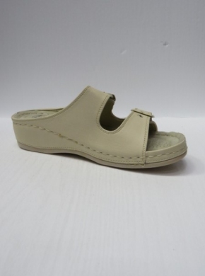 Klapki damskie na koturnie (36-42) Y508-2 BEIGE