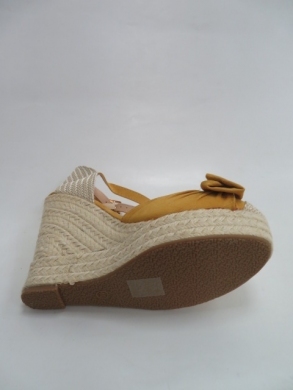 Sandały damskie na koturnie (36-41) J-4 YELLOW