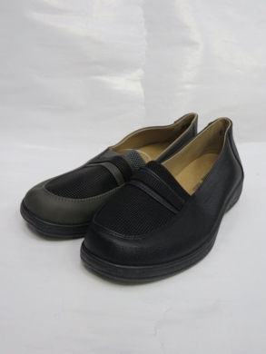 Mokasyny damskie na płaskim (37-42) E307B BLACK/BROWN