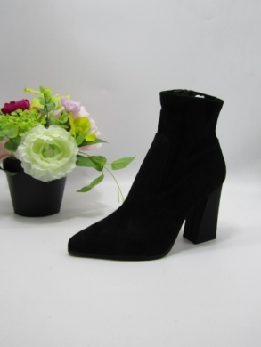 Botki damskie na obcasie (36-41) 168-391 BLACK