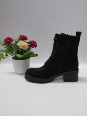 Botki damskie ocieplane na obcasie (36-41) 8632 BLACK