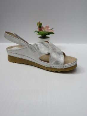 Sandały damskie na koturnie (36-41) 7AA234 SILVER