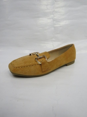 Mokasyny damskie na płaskim (36-41) 88-12 CAMEL
