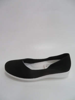 Baleriny damskie na płaskim (36-41) 1075-1 BLACK