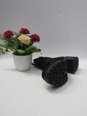 Botki damskie ocieplane na obcasie (36-41) 8632 BLACK