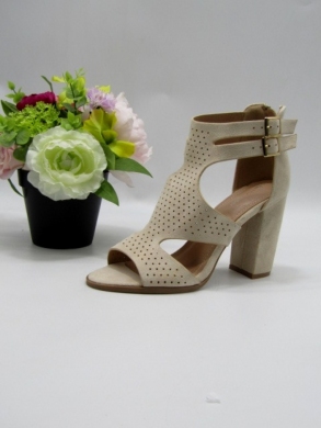 Sandały damskie na obcasie (36-41) BL424 BEIGE