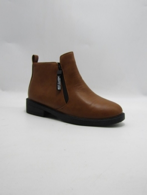 Botki damskie ocieplane na płaskim (36-41) 81307-2 CAMEL