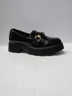 Mokasyny damskie na koturnie (36-41) 888-621A BLACK