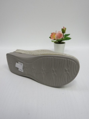 Klapki damskie na koturnie (36-41) HU503 BEIGE
