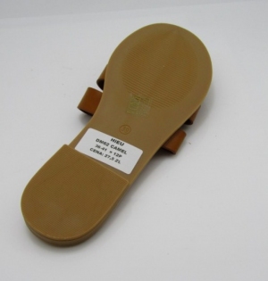 Klapki damskie na płaskim (36-41) DM62 CAMEL